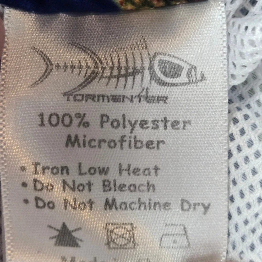 Tormenter Swim Trunks Mens Small Blue Pineapple Fish Board Shorts swim